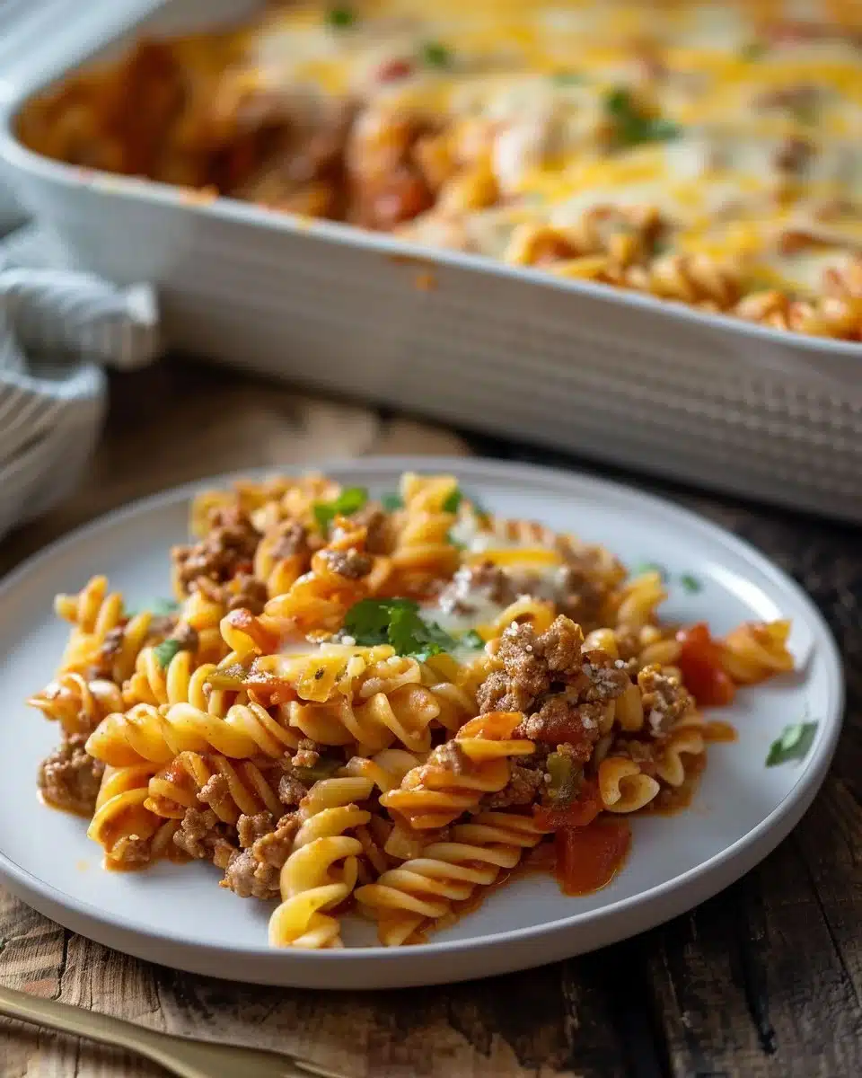 Creamy Rotel Pasta with Ground Beef for Cozy Weeknight Dinners
