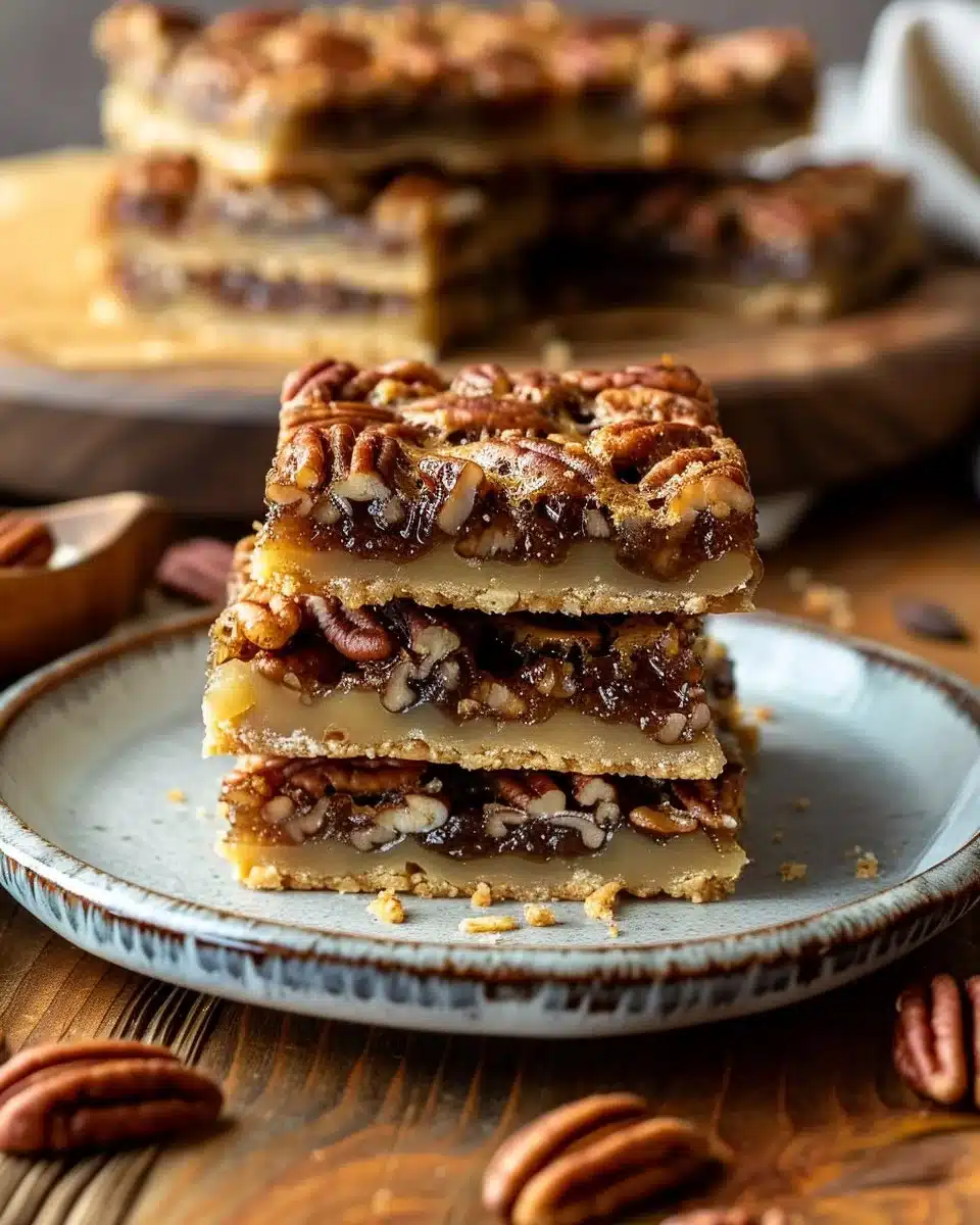 Easy Lazy Girl Pecan Pie Bars For The Perfect Dessert