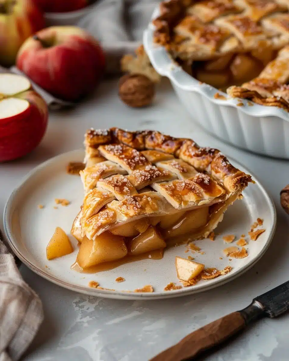 Glazed Apple Slab Pie