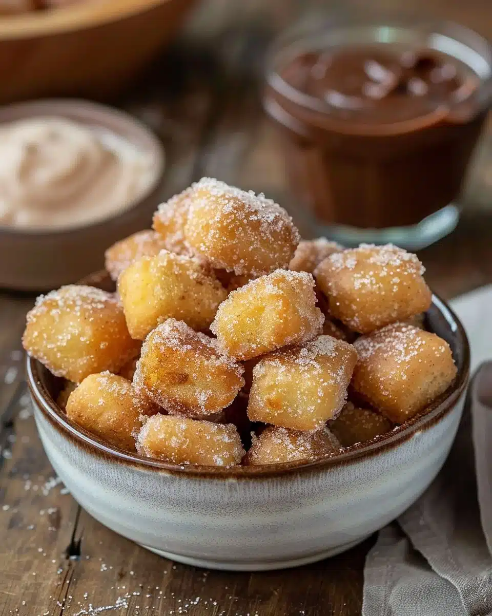 Homemade Churro Bites with Nutella