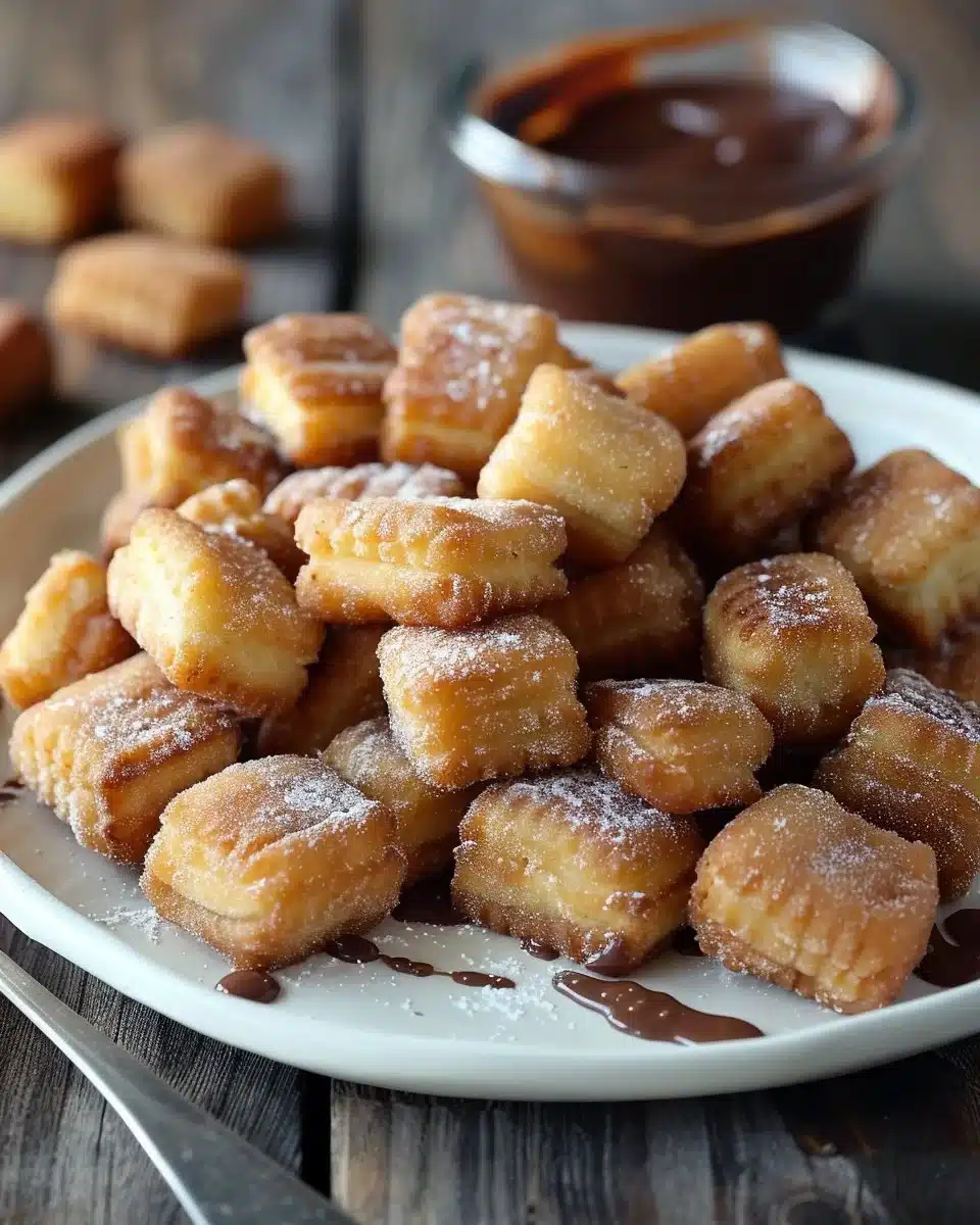 Homemade Churro Bites with Nutella