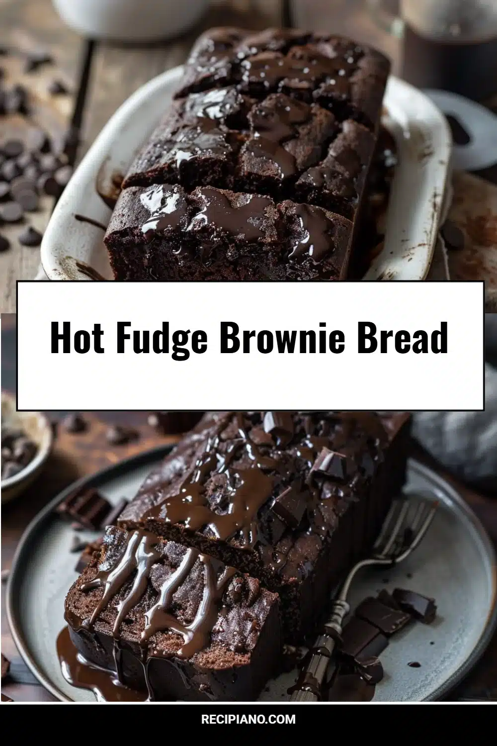 Hot Fudge Brownie Bread