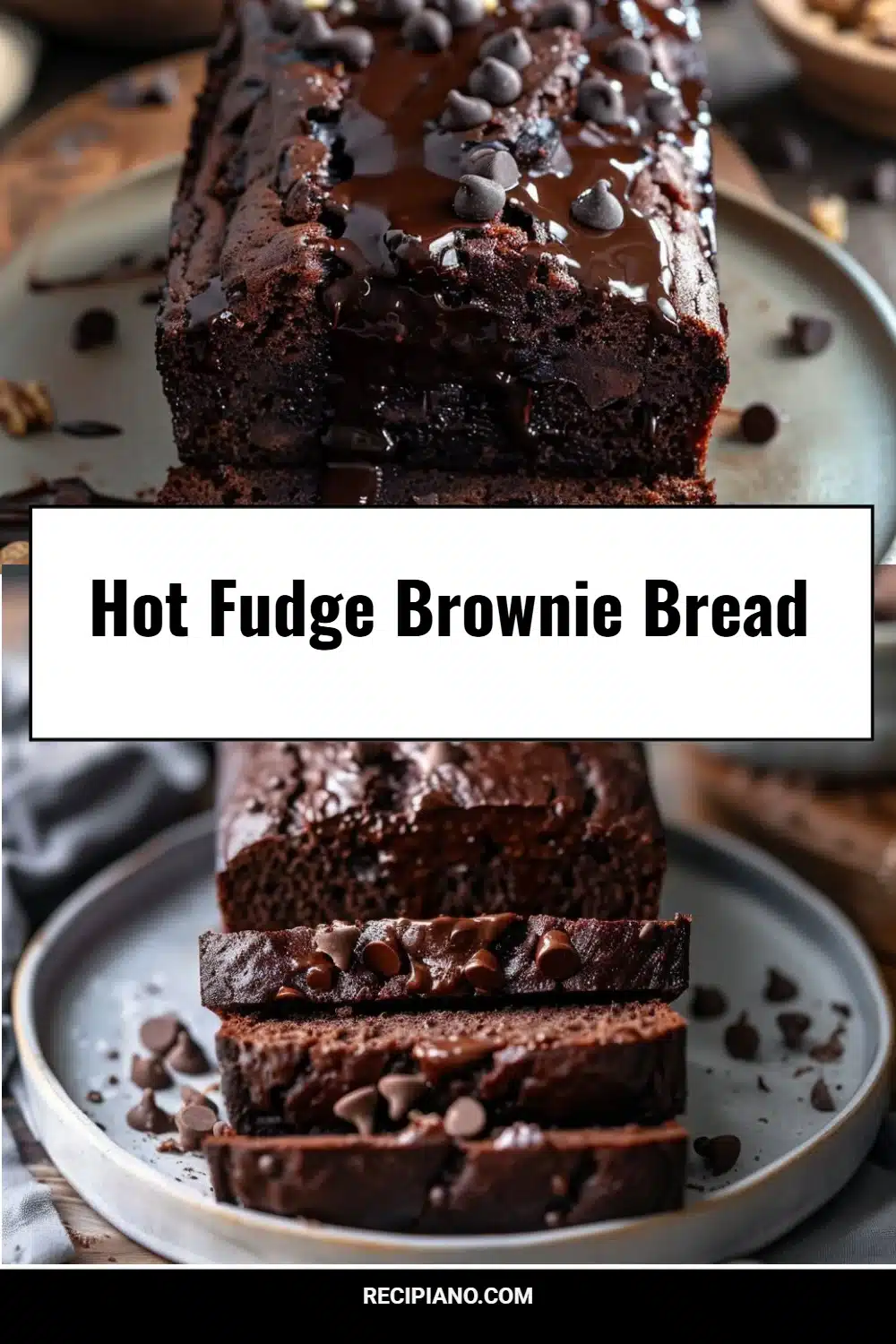 Hot Fudge Brownie Bread