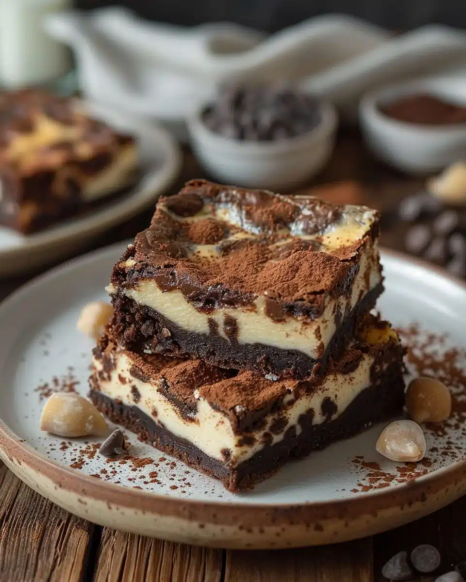 Indulgent Cheesecake Brownies