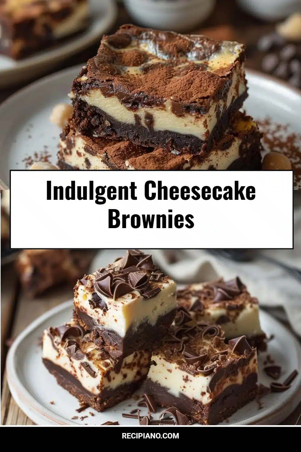 Indulgent Cheesecake Brownies