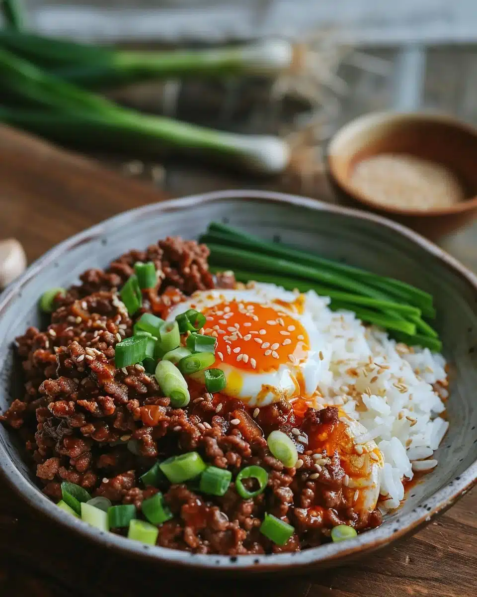 Korean Ground Beef Bowl