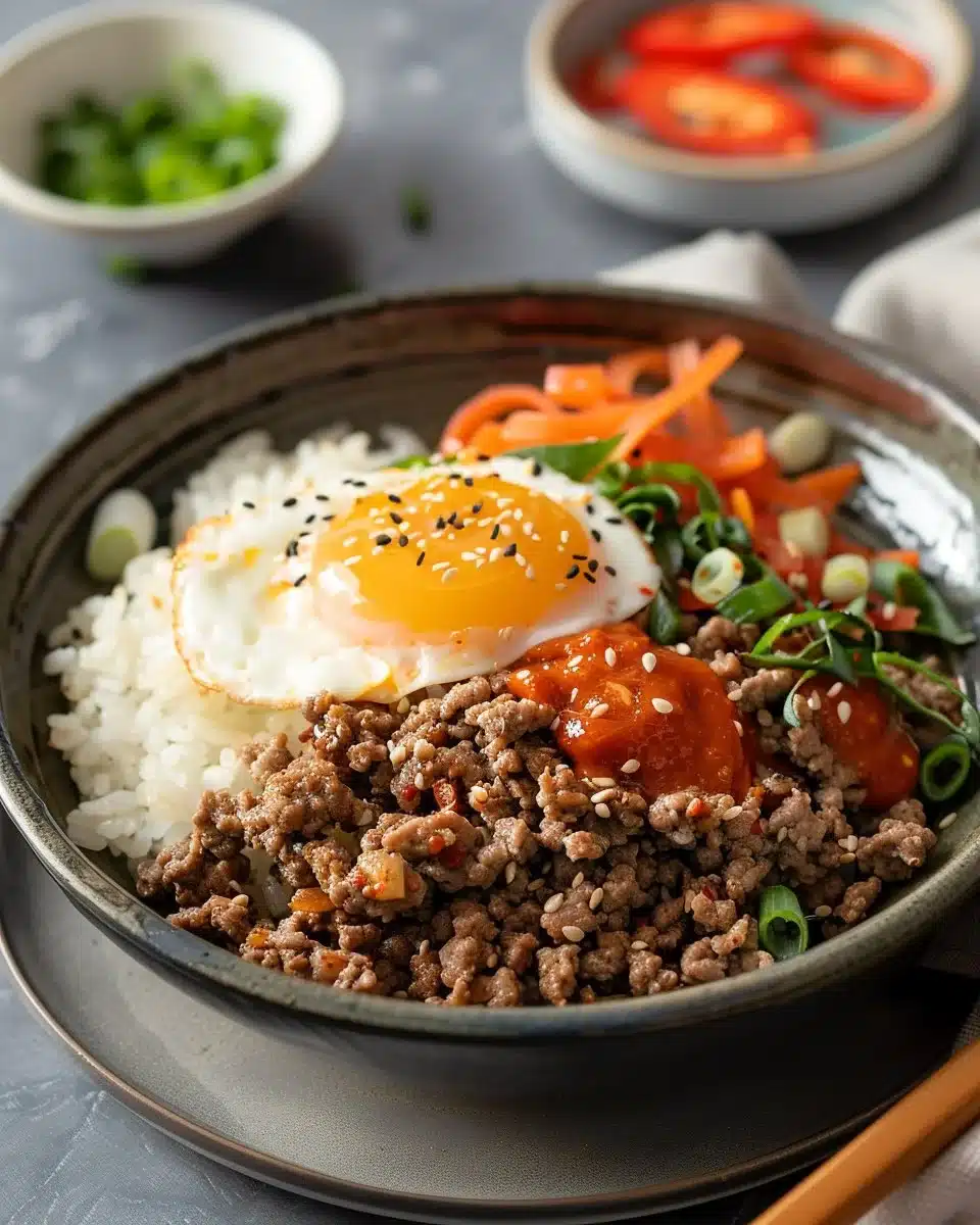 Korean Ground Beef Bowl