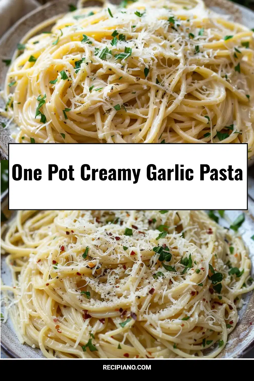 One Pot Creamy Garlic Pasta