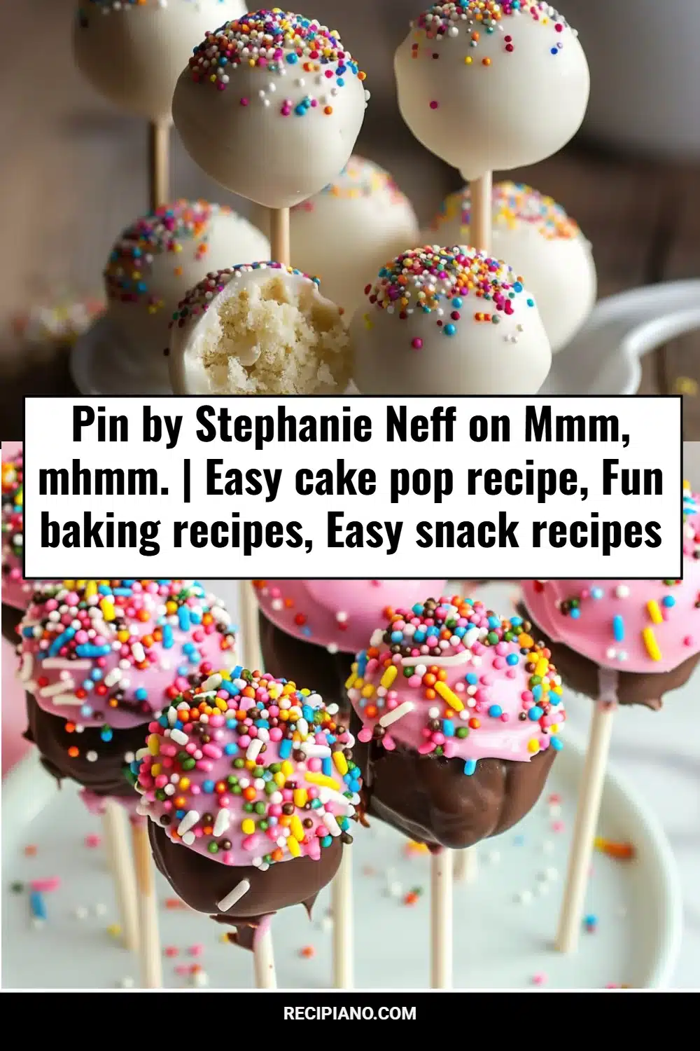 Pin by Stephanie Neff on Mmm, mhmm. | Easy cake pop recipe, Fun baking recipes, Easy snack recipes