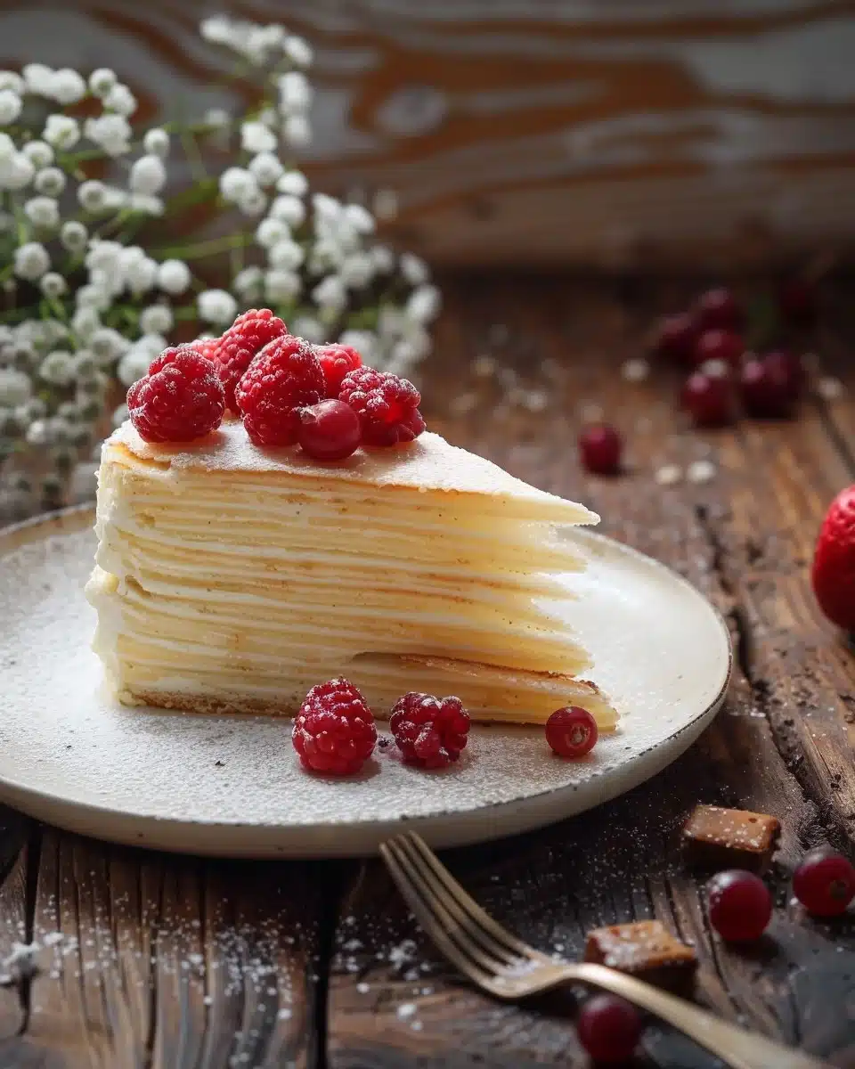 Vanilla & Speculoos Crêpe Cake