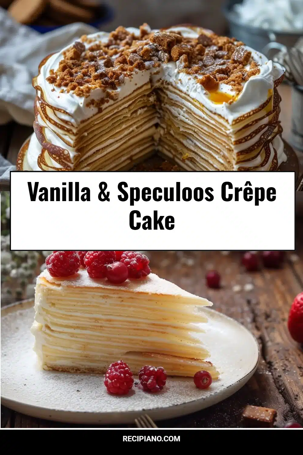 Vanilla & Speculoos Crêpe Cake
