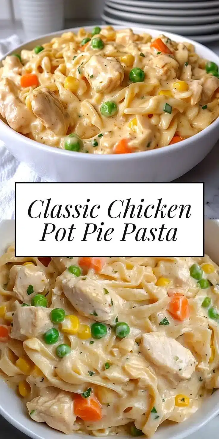 Classic Chicken Pot Pie Pasta