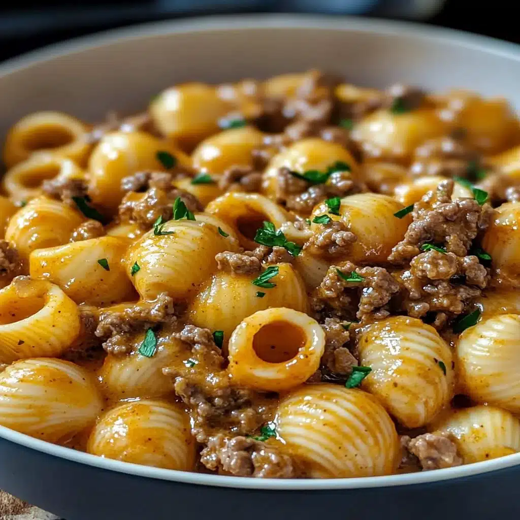 Creamy Beef and Shells