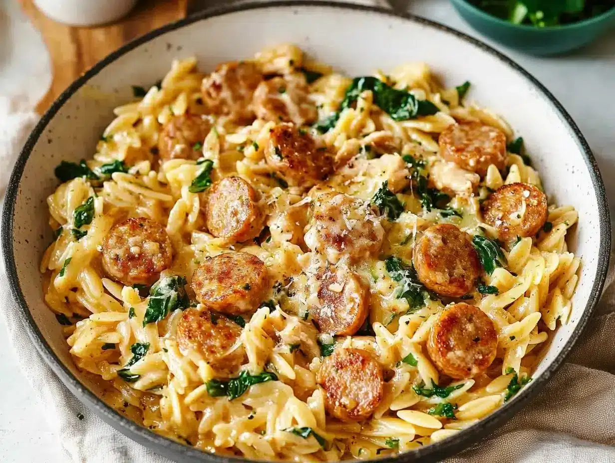 Creamy Chicken Sausage Orzo: A One-Pan Meal