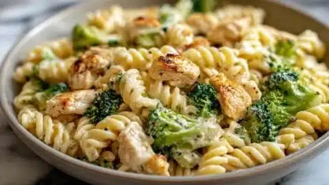 Creamy Rotisserie Chicken Broccoli Pasta