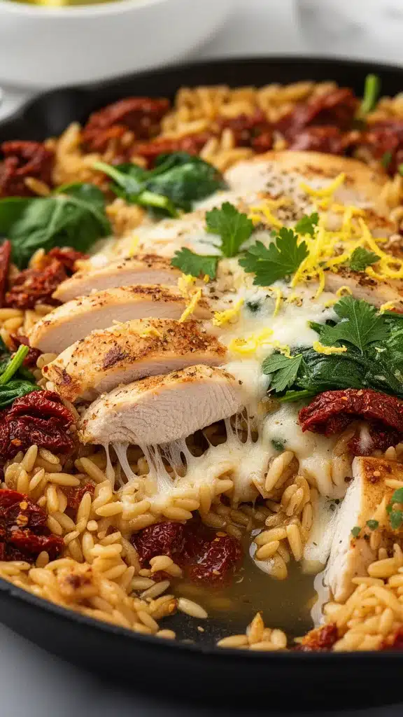 Flavorful Mediterranean Chicken Orzo Recipe For A Healthy Dinner