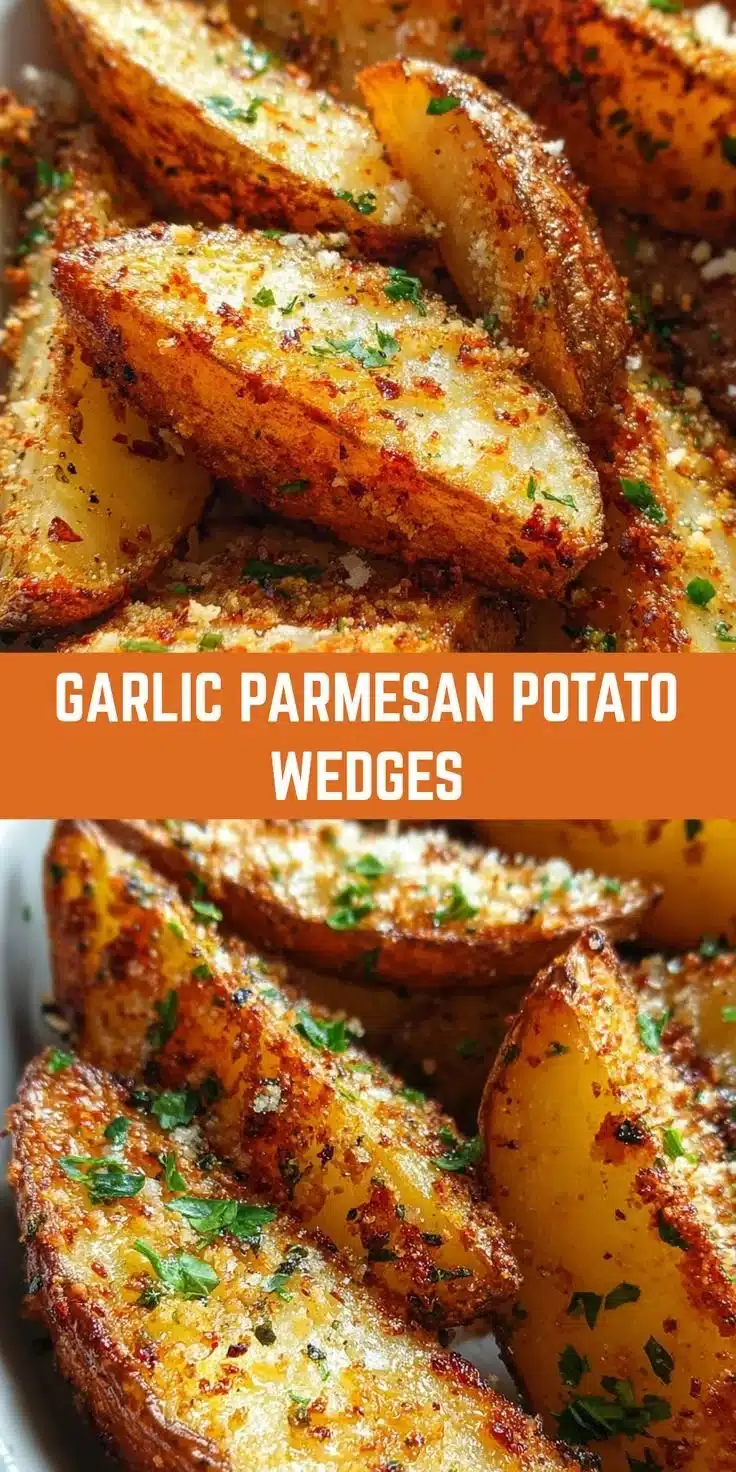 Garlic Parmesan Potato Wedges