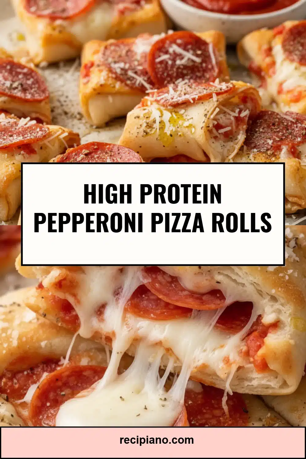 High Protein Pepperoni Pizza Rolls
