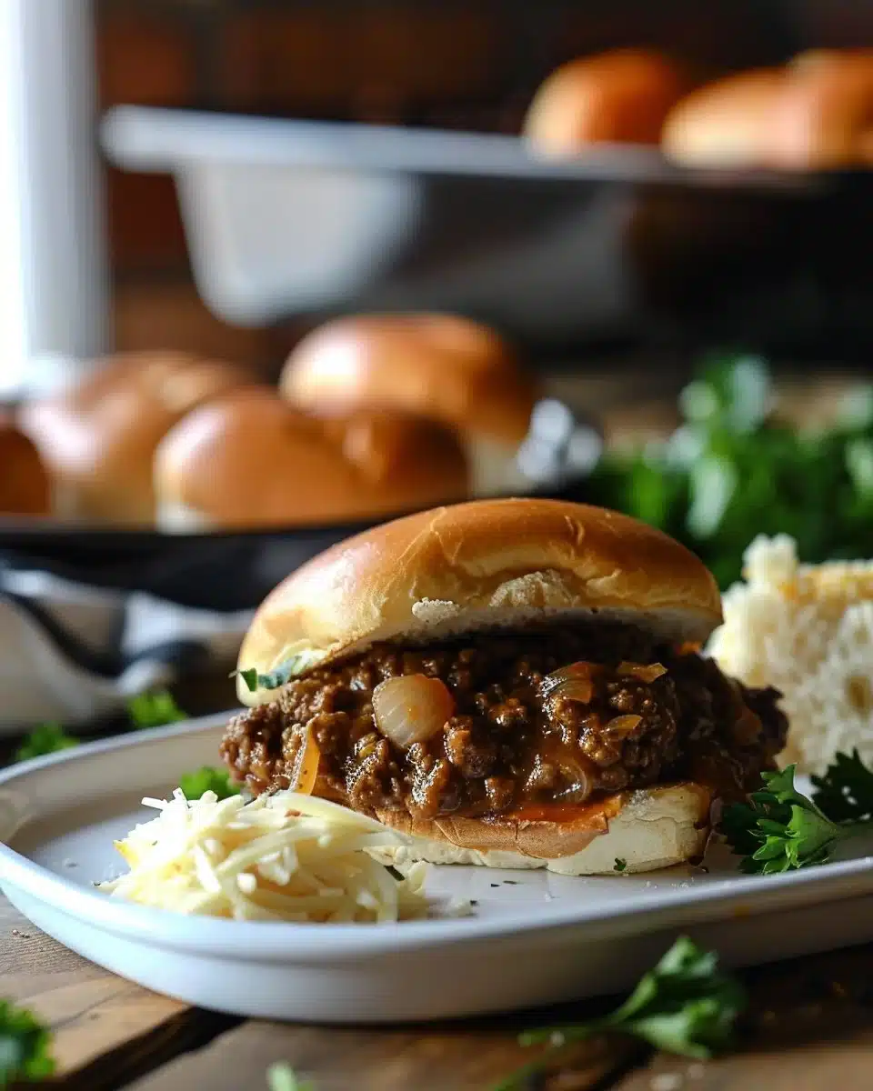 Irresistible French Onion Beef Sloppy Joes