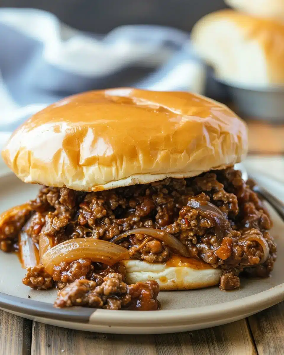 Irresistible French Onion Beef Sloppy Joes