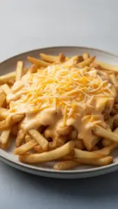 Louisiana Voodoo Fries, a spicy Wingstop copycat recipe served with delicious toppings.