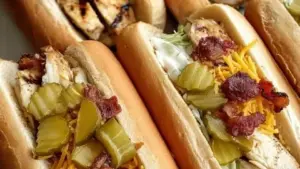 Delicious South Carolina Bird Dog Sandwiches served on a plate.