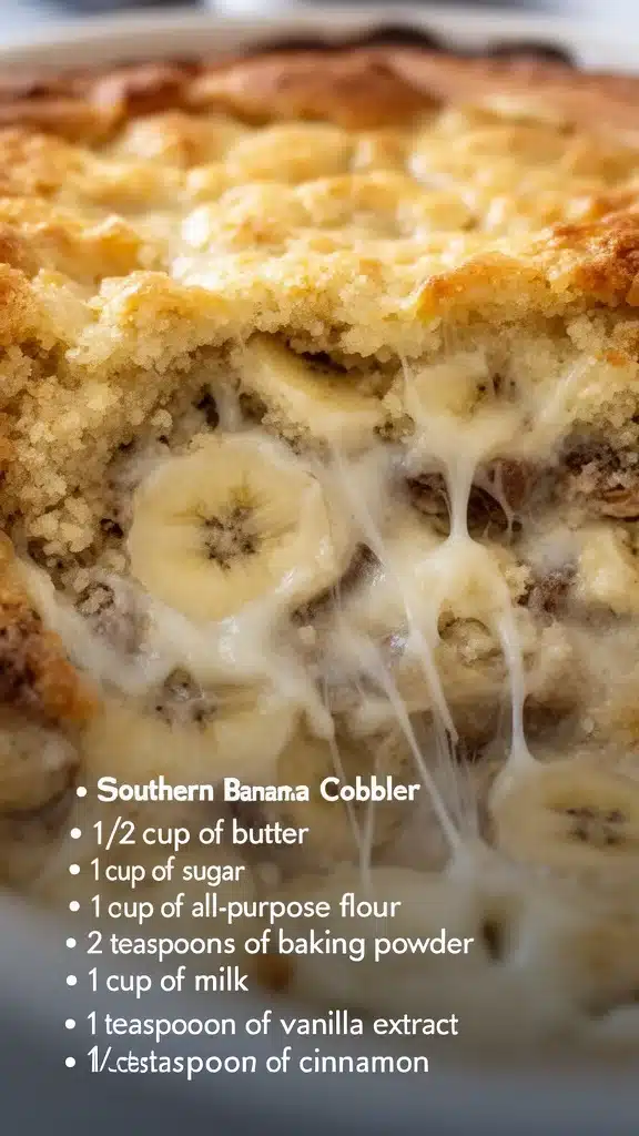 Southern Banana Cobbler