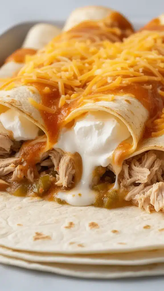 White Chicken Enchiladas